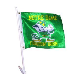 Notre Dame Fighting Irish Car Flag Wall Mounted University of Notre Dame Flag